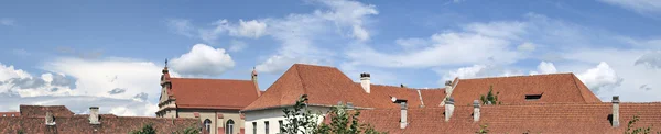 Panorama střech vilnius — Stock fotografie