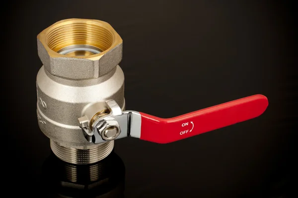 Brass ball valve — Stock Photo, Image