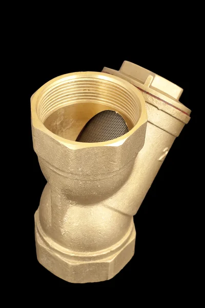 Water filter made ​​of brass — Stock Photo, Image