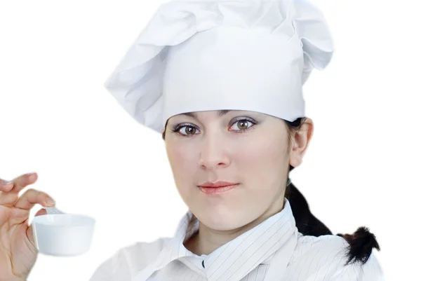 Chef woman — Stock Photo, Image