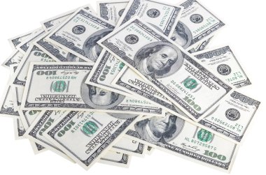 Heap of dollars, money background clipart