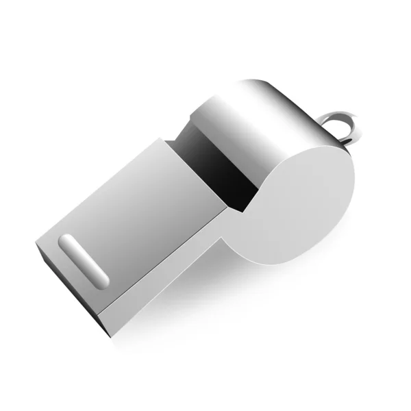 Metal whistle — Stock Vector