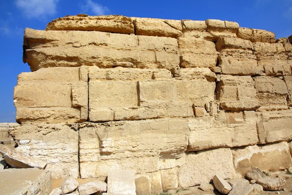 Old ancient wall of sandstone — Stock Photo, Image