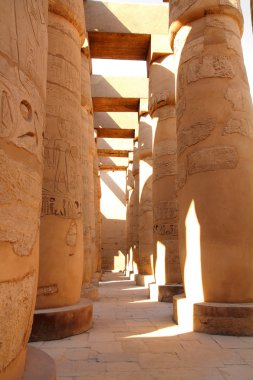 Columns in egypt karnak temple clipart