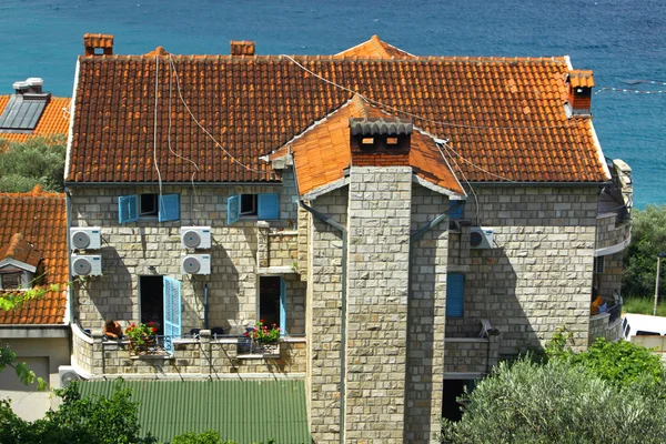 Edificios balcánicos comunes — Foto de Stock