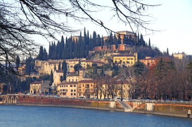 Castel san pietro, verona, İtalya