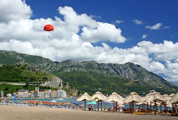 Playa de Becici, Montenegro — Foto de Stock
