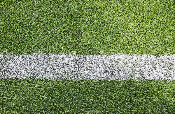 Grön fotboll/fotboll fält — Stockfoto