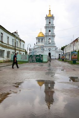 Spaso-Preobrajenskyi Cathedral in Sumy, Ukraine clipart