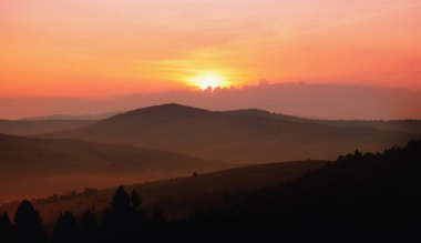 Mountain Sunrise clipart