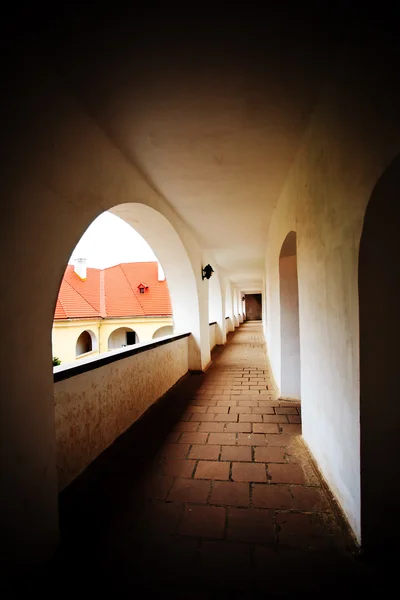 stock image Corridor of old Palanok Castle