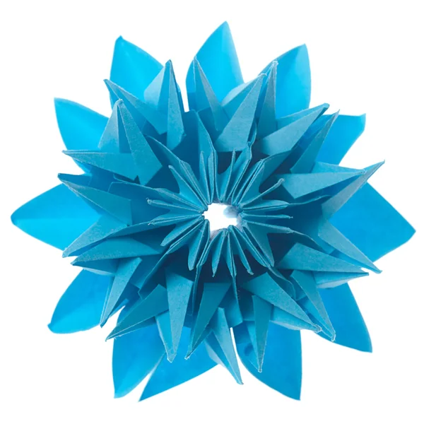 stock image Origami blue snowflake