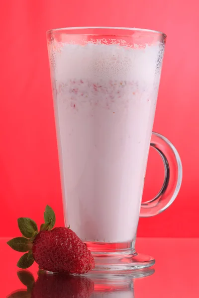 Aardbei milkshake — Stockfoto
