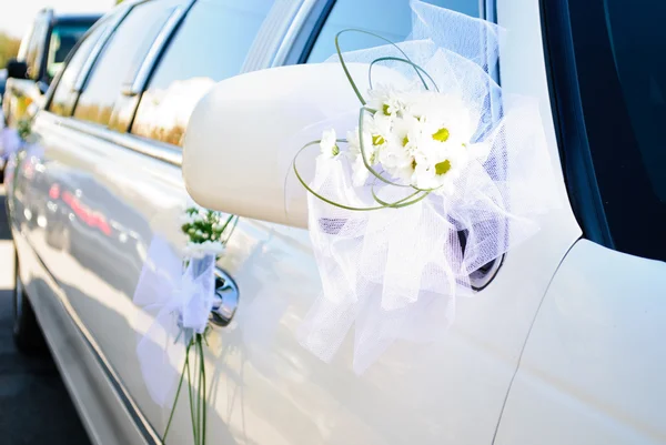 Bruiloft limousine — Stockfoto