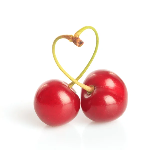 Cherry heart — Stock Photo, Image