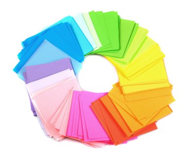çeşitli renk kağıt