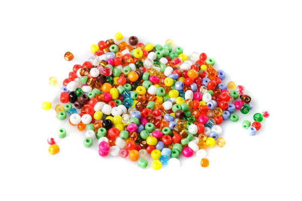 Beads heap isolated — Stock Photo, Image