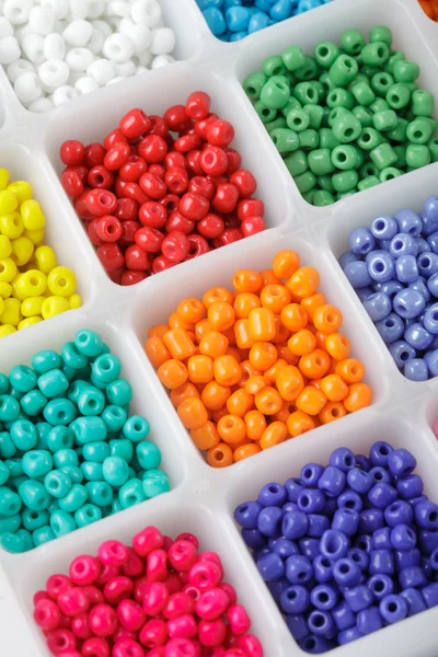 Beads in boxes — Stock Photo, Image