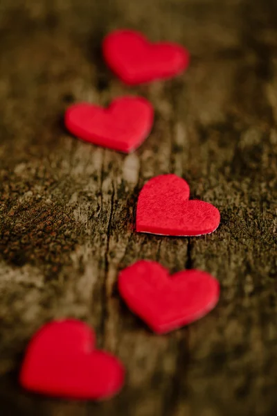 Pegatinas corazones rojos —  Fotos de Stock