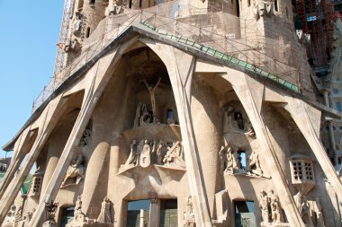 Barcelona, İspanya - 23 Mayıs: la sagrada familia - etkileyici c