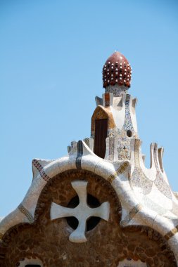 Barcelona, İspanya-27 Mayıs: 27 Mayıs 2011 tarihinde ünlü park Güell