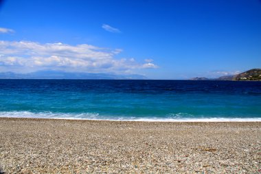 Kumsalda samos Island, Yunanistan