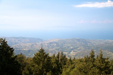 yüksek dağ ve kayalar Yunanistan Rodos