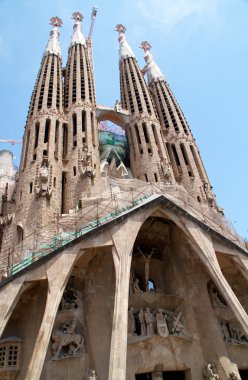 Barcelona, İspanya - 23 Mayıs: la sagrada familia - etkileyici c