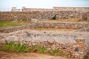 antik kalıntılar rhodes island, Yunanistan