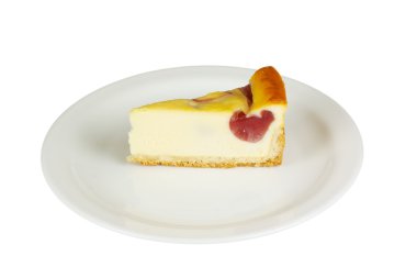 beyaz izole cheesecake