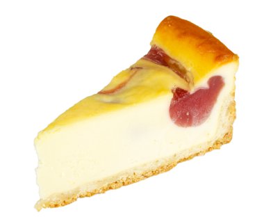 beyaz izole cheesecake