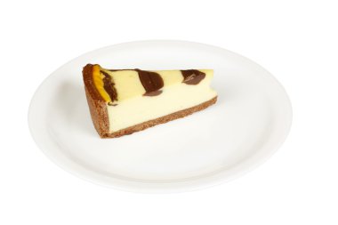 beyaz izole cheesecake