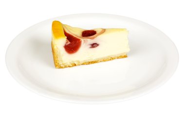 beyaz izole cheesecake