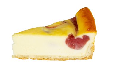 beyaz izole cheesecake