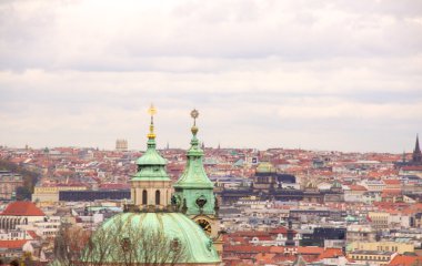 eski Prag şehir manzaralı