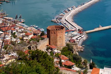 Kızıl kule (kırmızı Kulesi), inturkish şehir Alanya