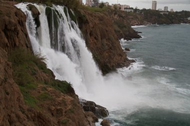 Waterfall on Duden river in Antalya, Turkey clipart