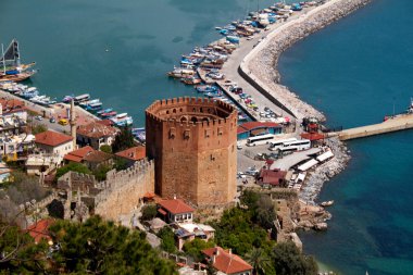 Kızıl kule (kırmızı Kulesi), inturkish şehir Alanya