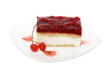 ağız sulandırıcı vişneli cheesecake makro