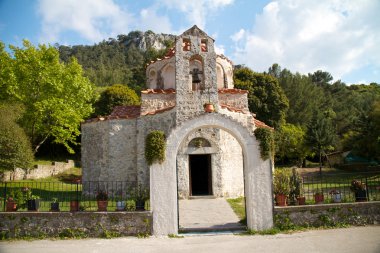 Rodos, Yunanistan, geleneksel Yunan Ortodoks çelenk