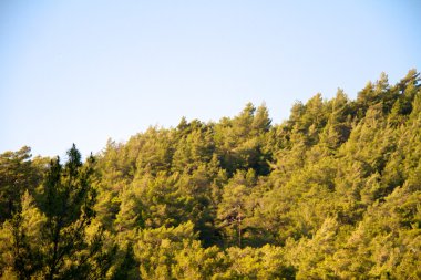 yüksek dağ ve kayalar Yunanistan Rodos