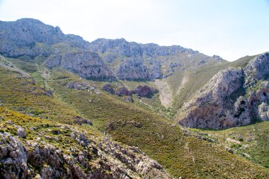 yüksek dağ ve kayalar Yunanistan Rodos