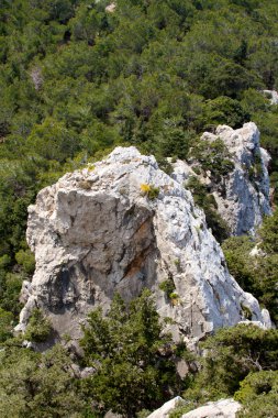 yüksek dağ ve kayalar Yunanistan Rodos