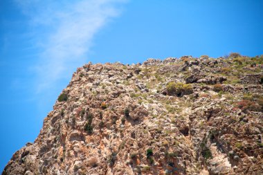 yüksek dağ ve kayalar Yunanistan Rodos