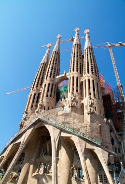 Barcelona, İspanya - 23 Mayıs: la sagrada familia - etkileyici c