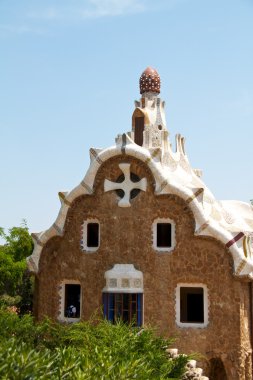 Barcelona, İspanya-27 Mayıs: 27 Mayıs 2011 tarihinde ünlü park Güell