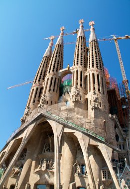 Barcelona, İspanya - 23 Mayıs: la sagrada familia - etkileyici c