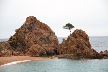 mar menuda beach tossa de Mar (costa brava, İspanya)