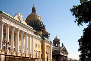 Saint-petersburg, Rusya Federasyonu. st.isaac's Katedrali'nin kubbesi