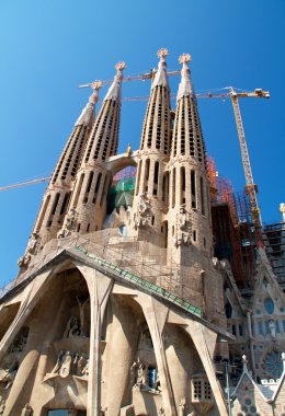 Barcelona, İspanya - 23 Mayıs: la sagrada familia - etkileyici c